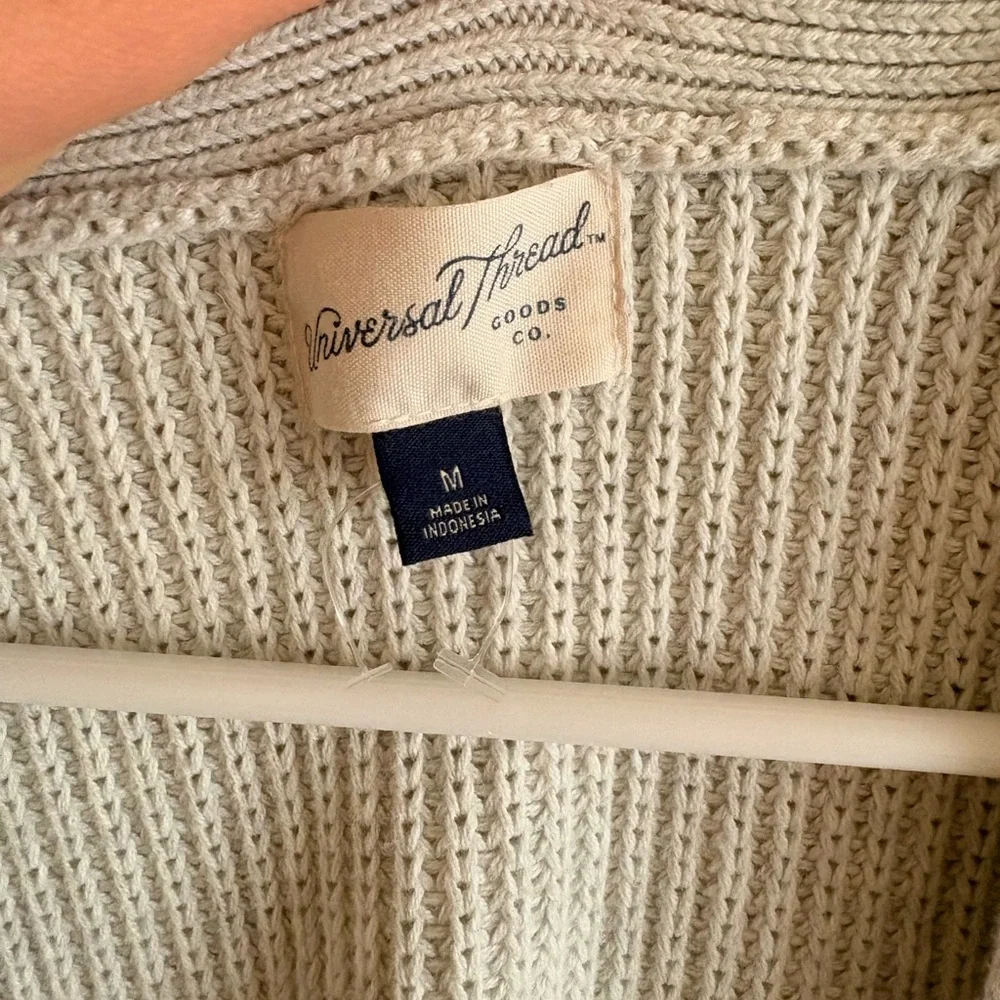 Universal Thread gray Knit Button-Front Vest - Picture 3 of 3